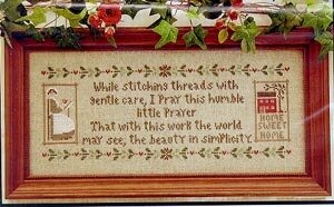 Stitcher's Prayer, A - Cross Stitch Pattern