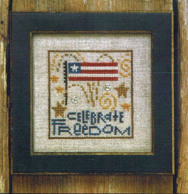 Happy Independence Day (Snappers Holiday) - Cross Stitch
