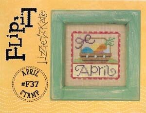 Flip-It Stamp April - Cross Stitch Pattern