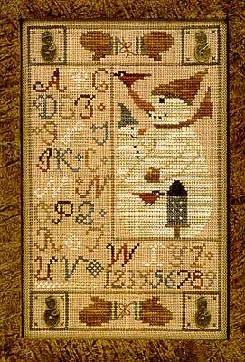 Snowman Button Sampler - Cross Stitch Pattern