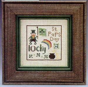 Lucky Spots - Cross Stitch Pattern, zoomed in. Select this picture to zoom back out.