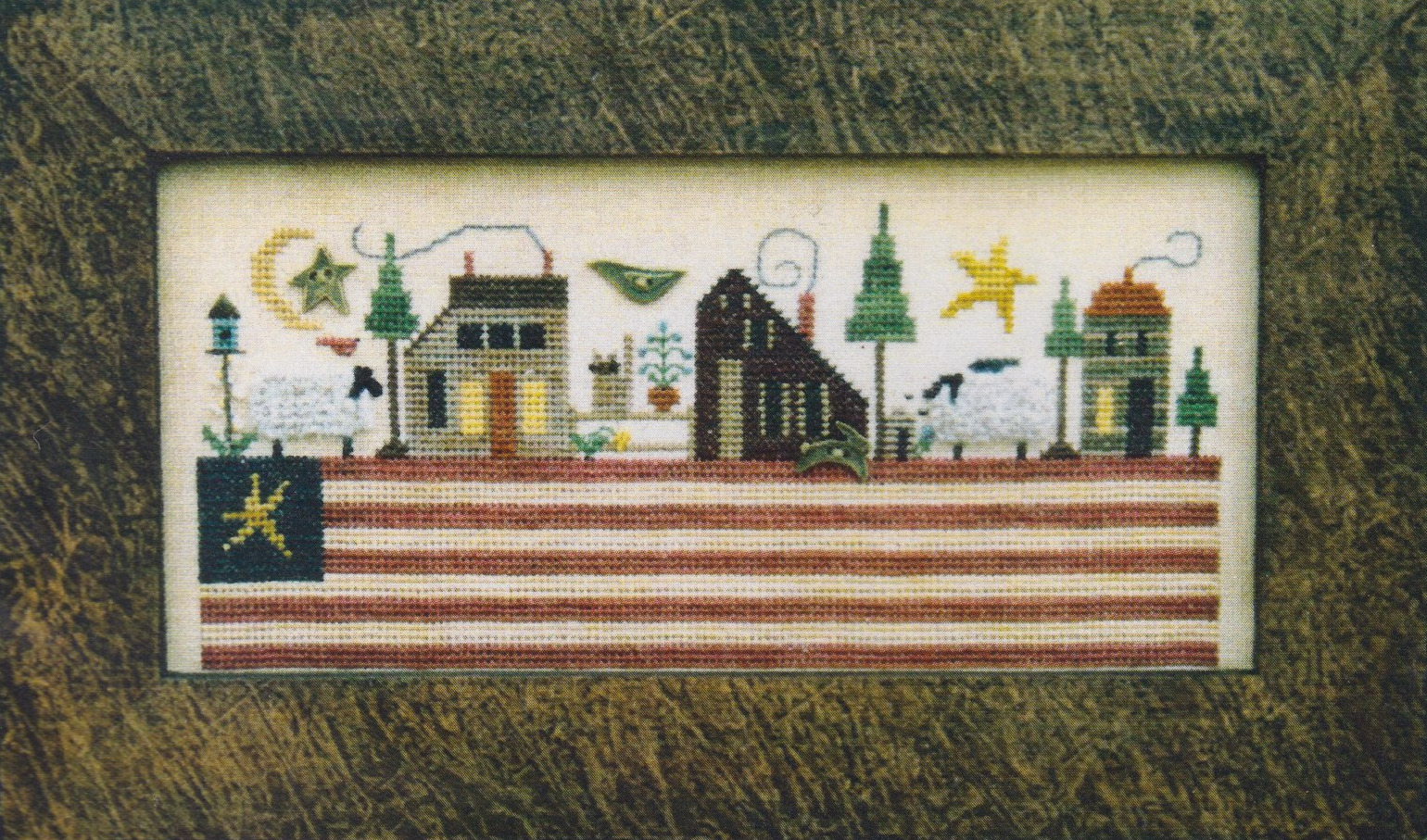 Patriotic Landscape - Cross Stitch Pattern