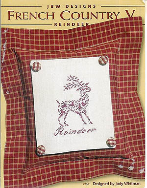 French Country V - Reindeer - Cross Stitch Pattern