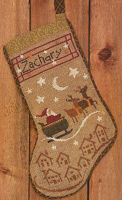 Christmas Eve Stocking - Cross Stitch Pattern