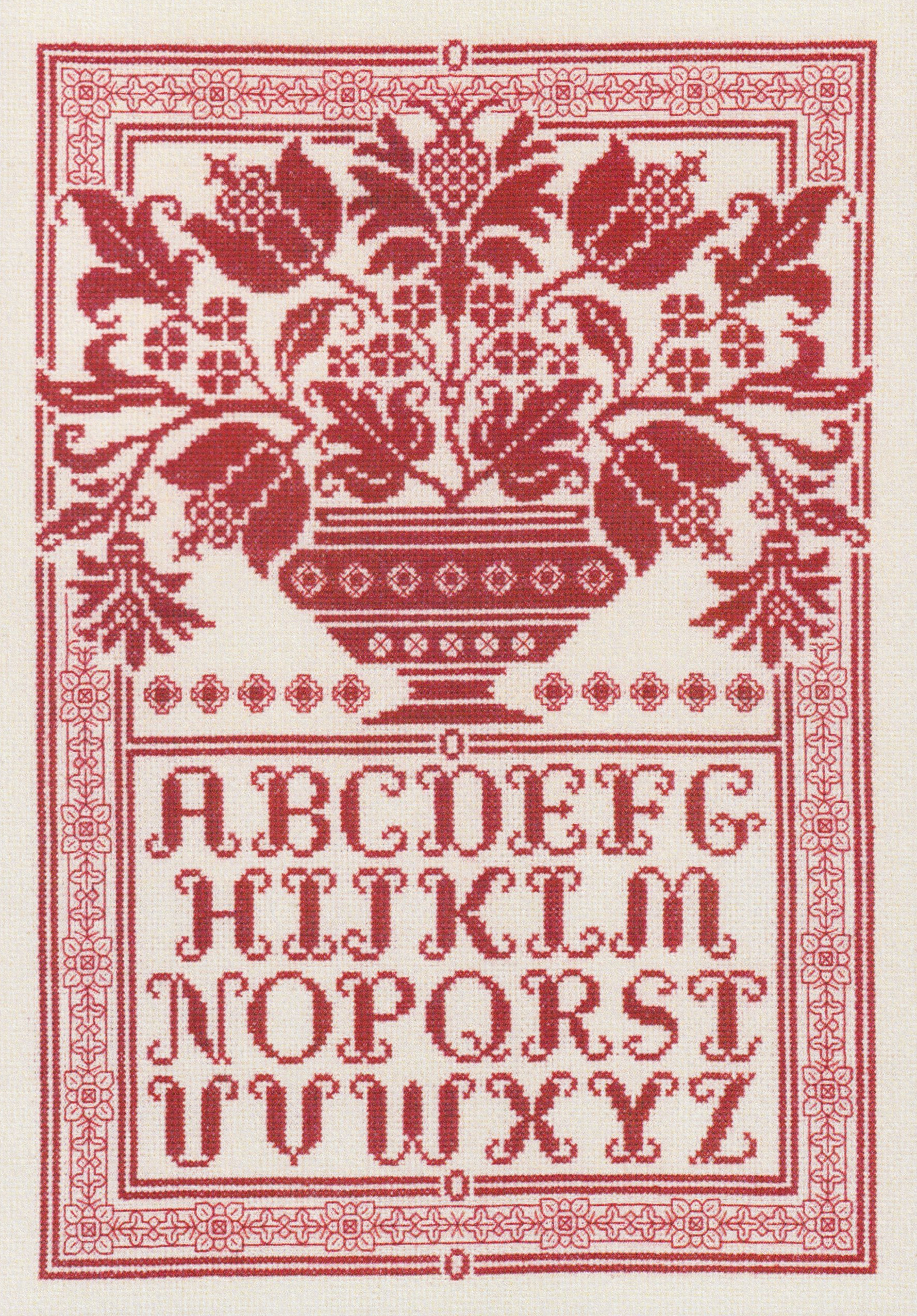 Folk Art Sampler - Cross Stitch Pattern
