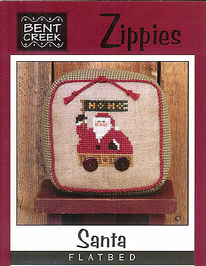Zippies - Santa Flatbed - Cross Stitch Pattern