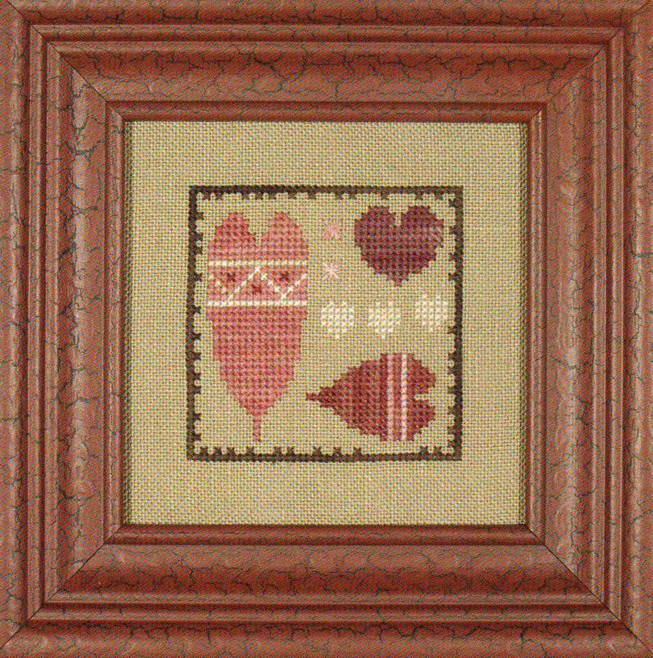 Hodgepodge Hearts (Bits N Pieces) - Cross Stitch Pattern