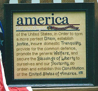 We The People - Cross Stitch Pattern