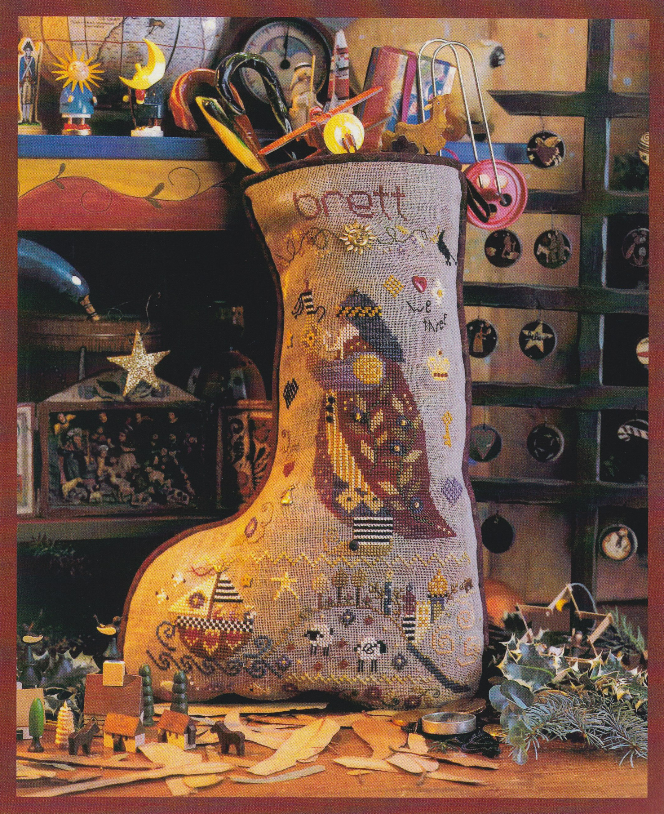 Brett's Stocking - Cross Stitch Pattern