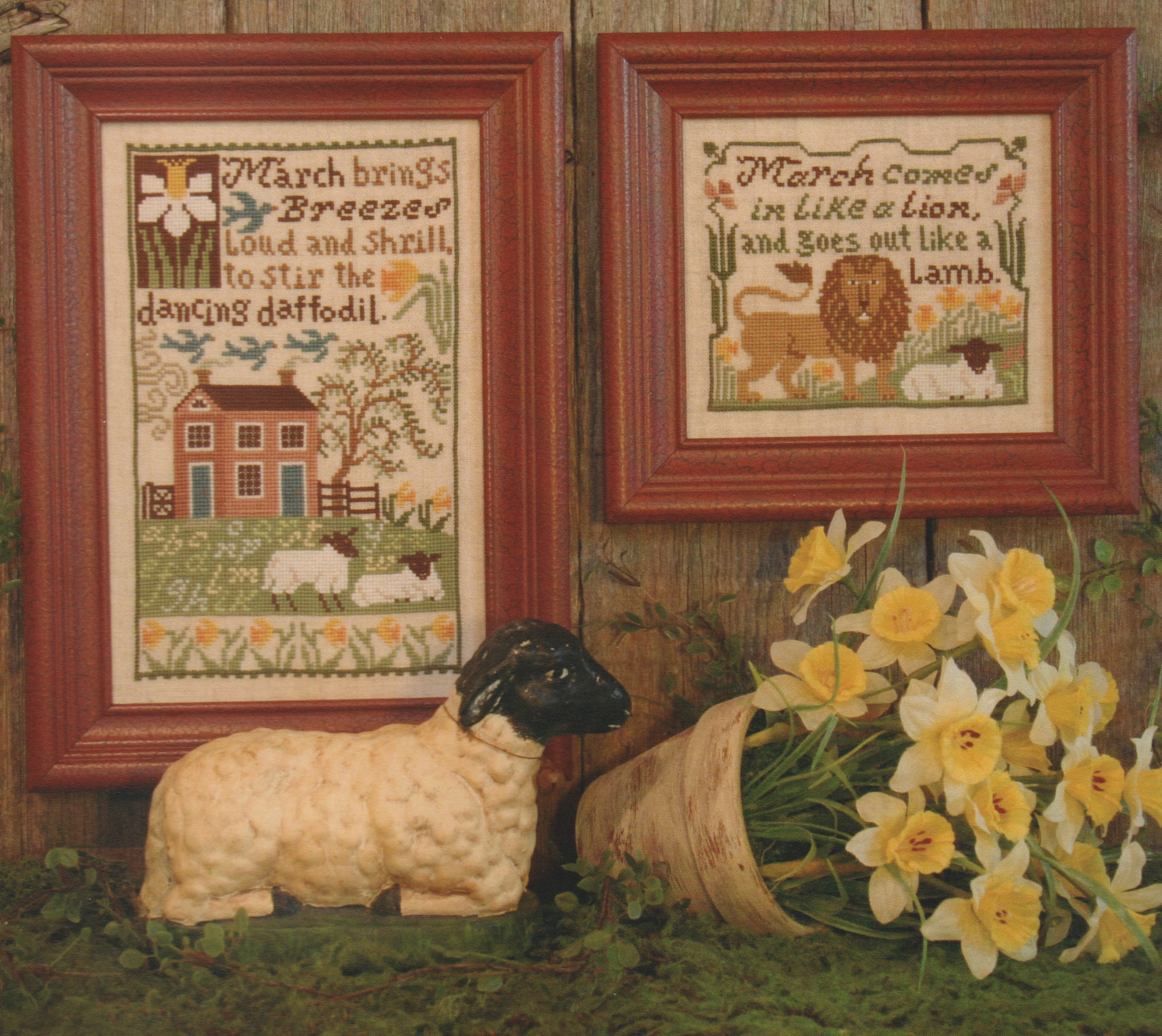 March Daffodils (Book 146) - Cross Stitch Pattern