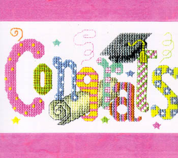 Congrats (TINY) - Cross Stitch Pattern