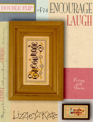 Living Double Flip - Encourage/Laugh - Cross Stitch Pattern