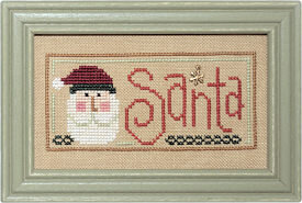 Christmas Spirit Double Flip - Cookies/Santa - Cross Stitch