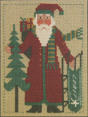 2008 Schooler Santa - Cross Stitch Pattern