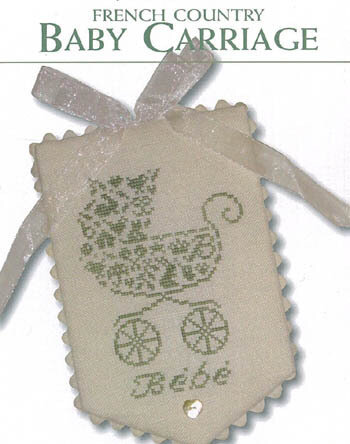 French Country Baby Carriage - Cross Stitch Pattern