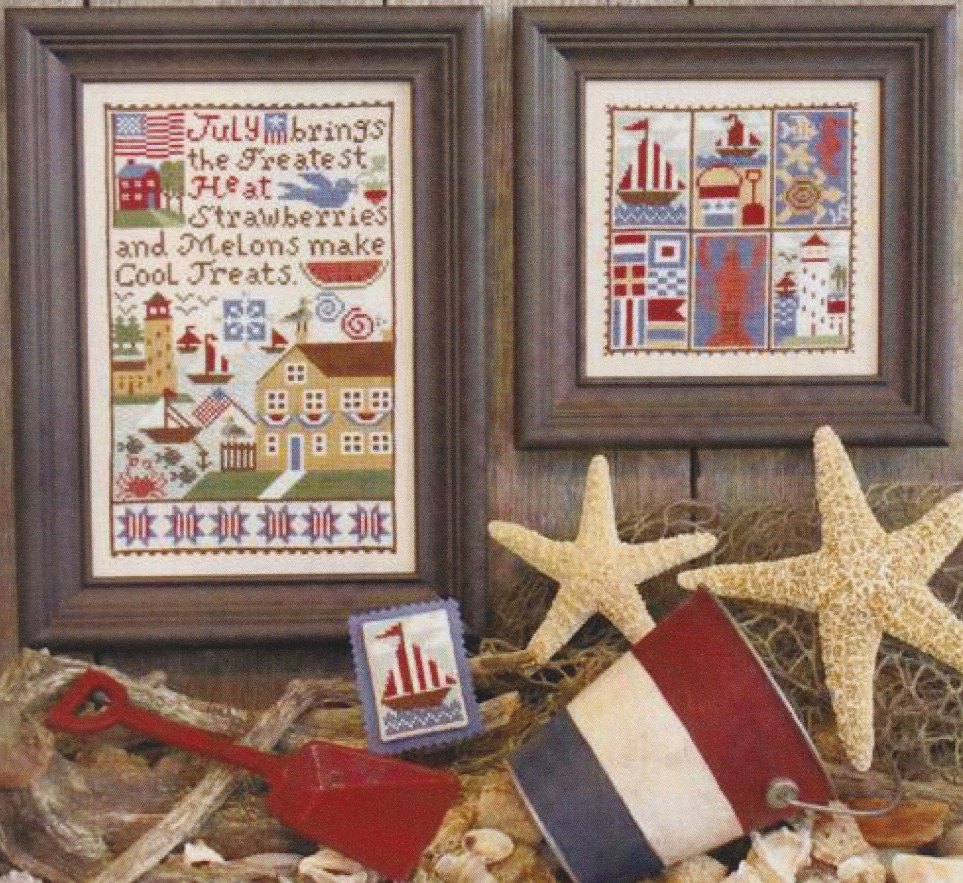 July (Book 154) - Cross Stitch Pattern