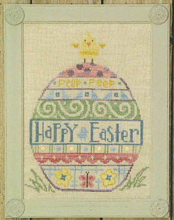 Uber Egg (with button pack) - Cross Stitch Pattern