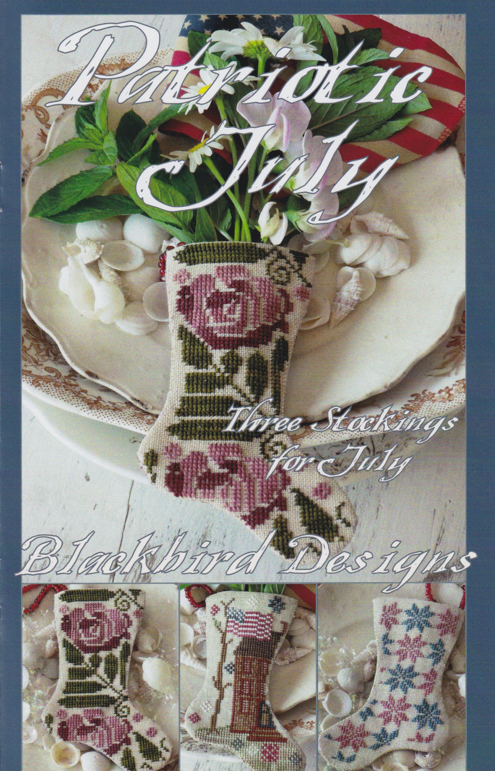 Patriotic July - Stocking - Cross Stitch Pattern