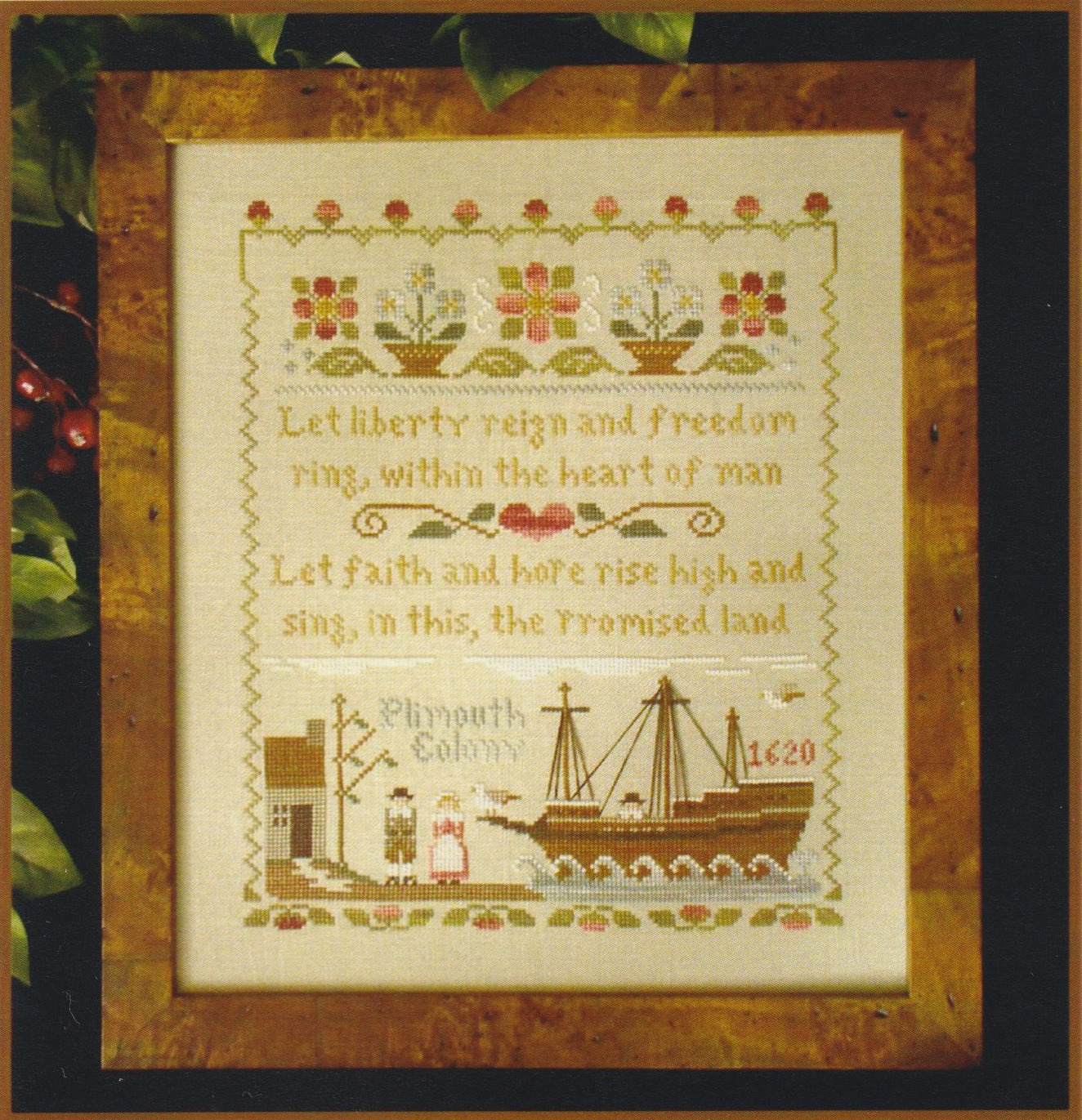 Mayflower Landing - Cross Stitch Pattern