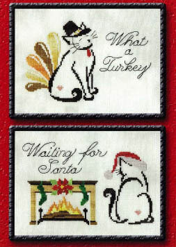 November/December Monthly Britty Kitties - Cross Stitch