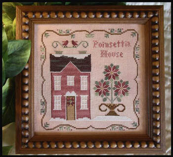 Poinsettia House - Cross Stitch Pattern