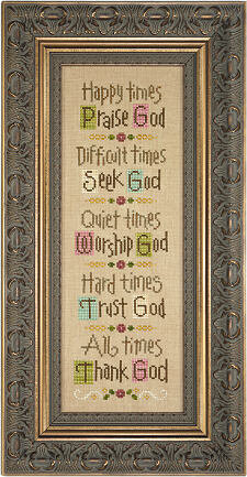 Time For God - PDF Cross Stitch Pattern