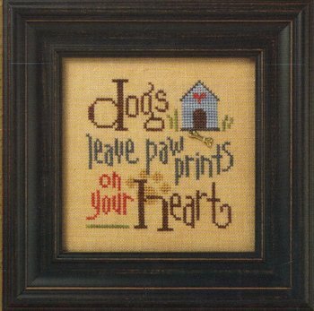 Dogs Leave Paw Prints - Cross Stitch Pattern