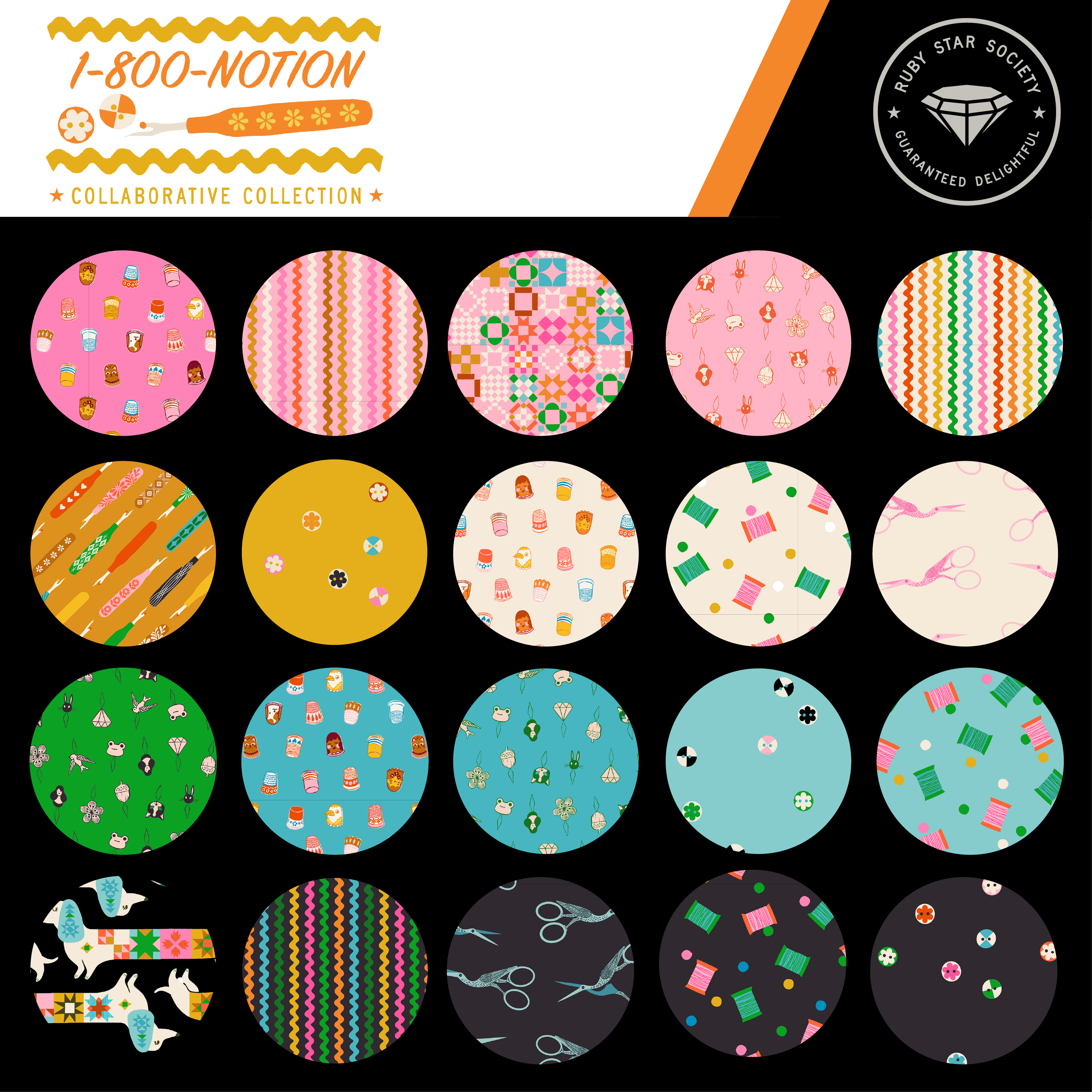 1 800 Notion - Fat Quarter Bundle