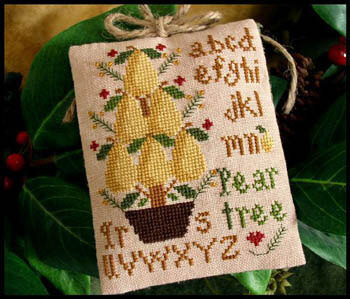 Ornament 2 - Pear Tree - Cross Stitch Pattern