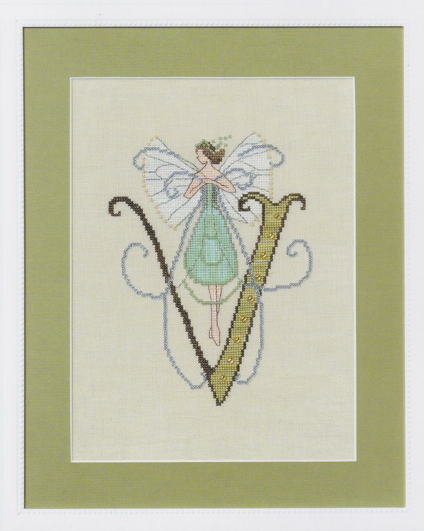 Letters From Nora - V - Cross Stitch Pattern