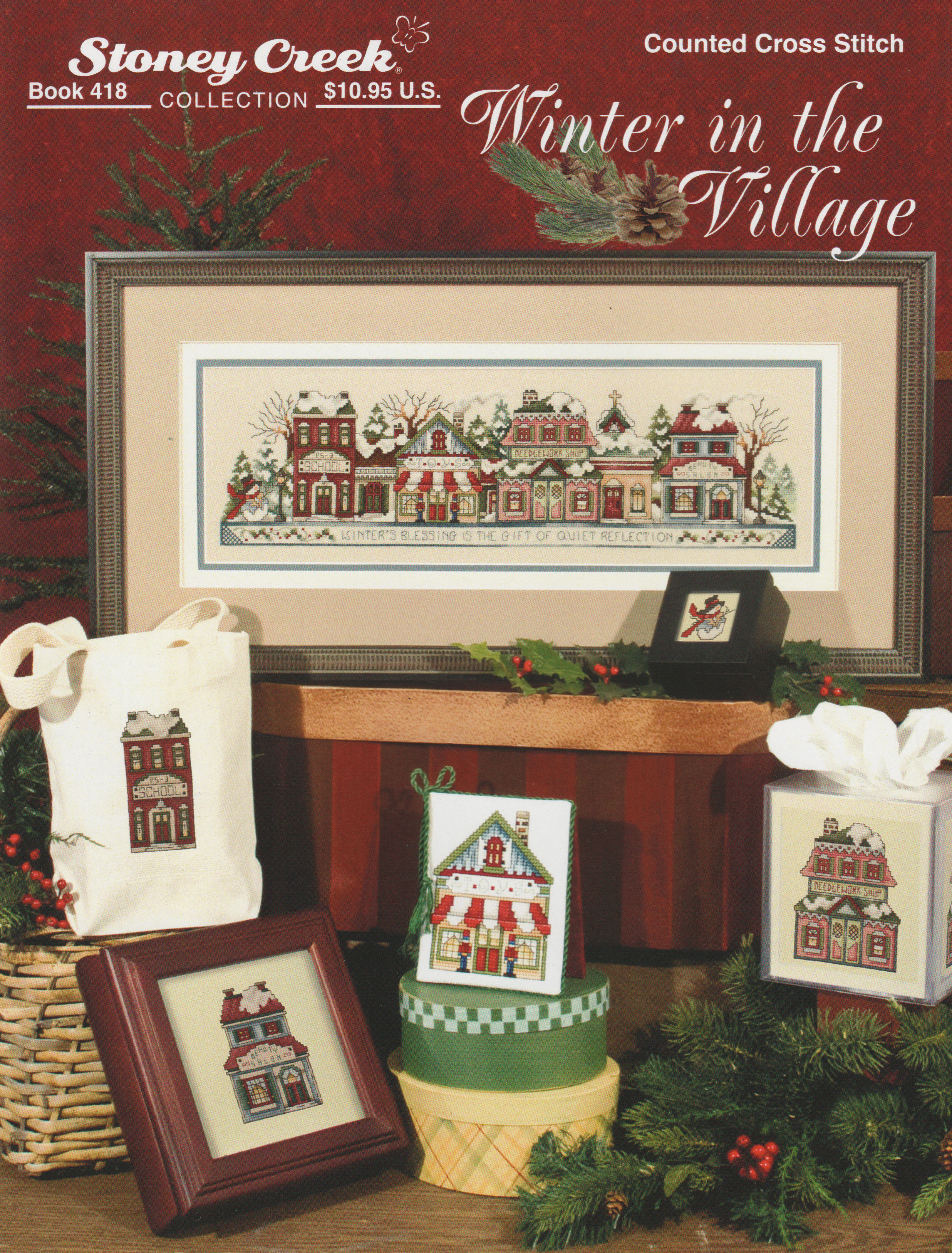 Winter in the Village - Cross Stitch Pattern