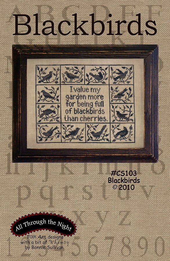 Blackbirds - Cross Stitch Pattern