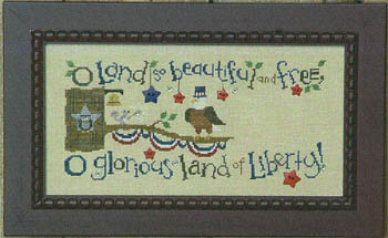 Patriotic Branch - Eagle of Freedom - Cross Stitch Pattern
