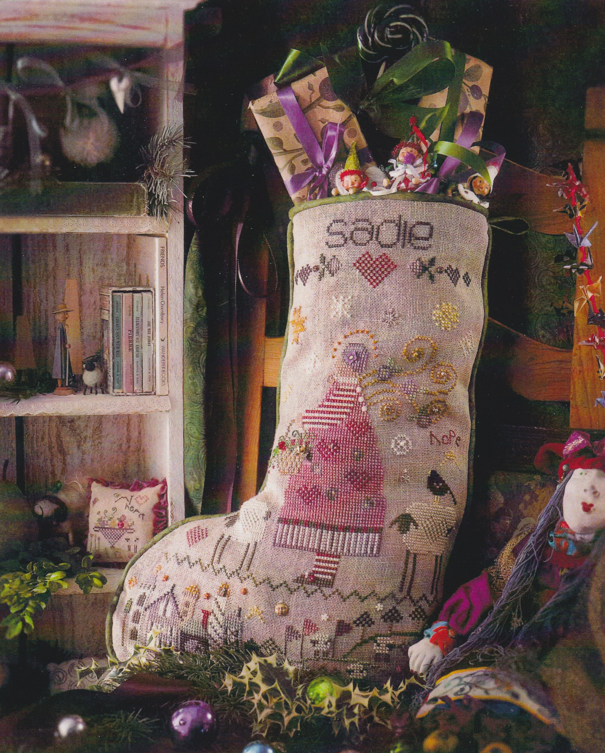 Sadie's Stocking - Cross Stitch Pattern