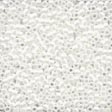 Mill Hill 10009 White Magnifica Beads - Size 12/0, zoomed in. Select this picture to zoom back out.