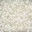 Mill Hill 10046 White Opal Magnifica Beads - Size 12/0, zoomed in. Select this picture to zoom back out.