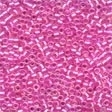 Mill Hill 10052 Fuschia Opal Magnifica Beads - Size 12/0, zoomed in. Select this picture to zoom back out.
