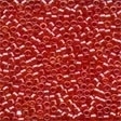 Mill Hill 10060 Sheer Coral Red Magnifica Beads - Size 12/0, zoomed in. Select this picture to zoom back out.
