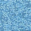 Mill Hill 10070 Opalescent Aqua Magnifica Beads - Size 12/0, zoomed in. Select this picture to zoom back out.