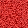 Mill Hill 10100 Matte Cranberry Magnifica Beads - Size 12/0, zoomed in. Select this picture to zoom back out.