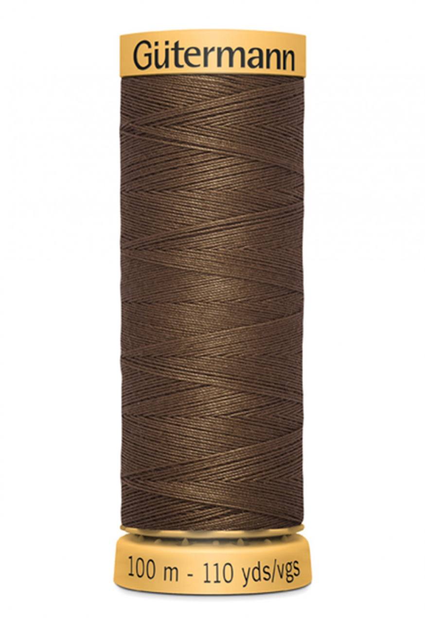 Gutermann Natural Cotton Thread 110yd - 3060 Brown