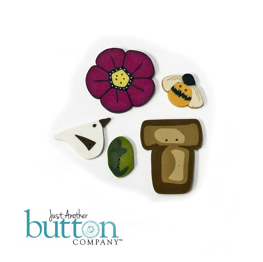 Garden Bag Button Pack
