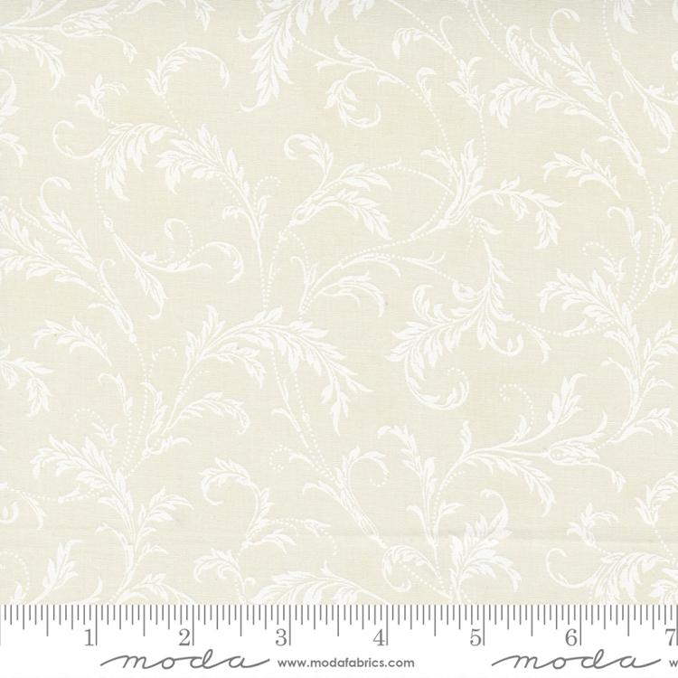 108" Poinsettia Plaza Cream - Quilt Fabric, zoomed in. Select this picture to zoom back out.
