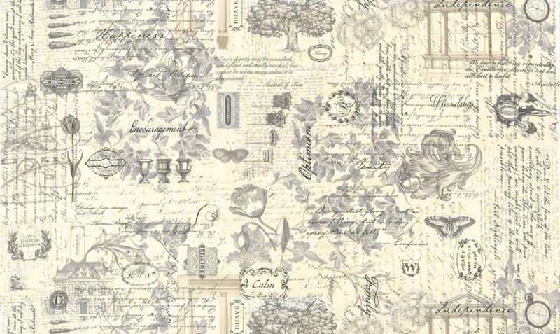 108" 3 Sisters Favorite Collage Charcoal - Quilt Fabric