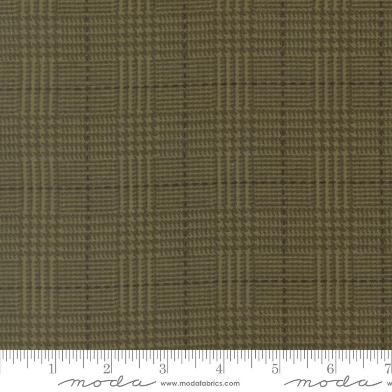 108" Flannel Gathering Basic Plaid Evergeen-Quilt Fabric
