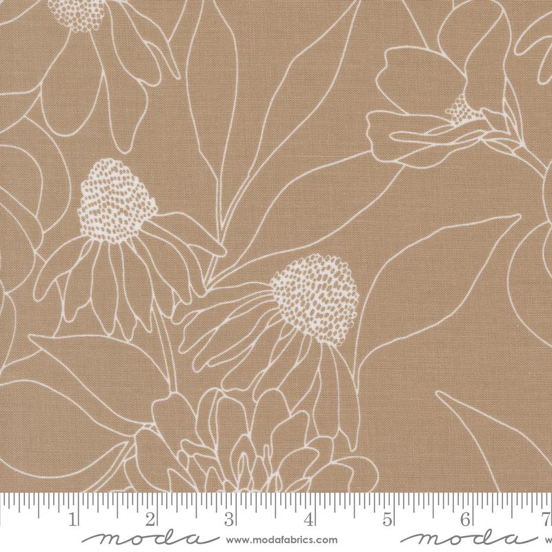 108" Botany Sketch - Earth - Quilt Fabric