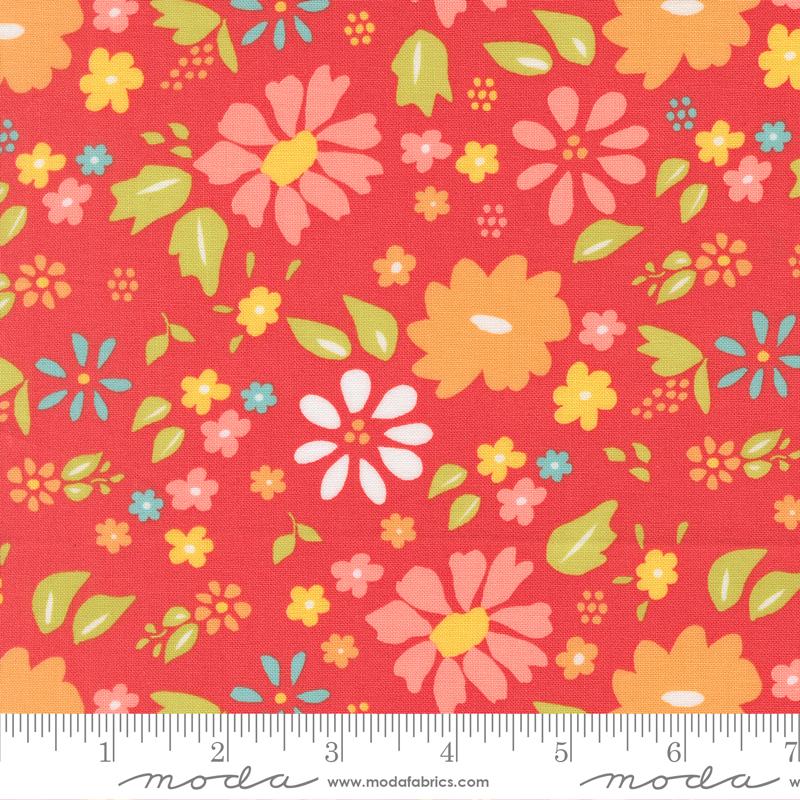 108" Delightfully Yours Geranium - Quilt Fabric
