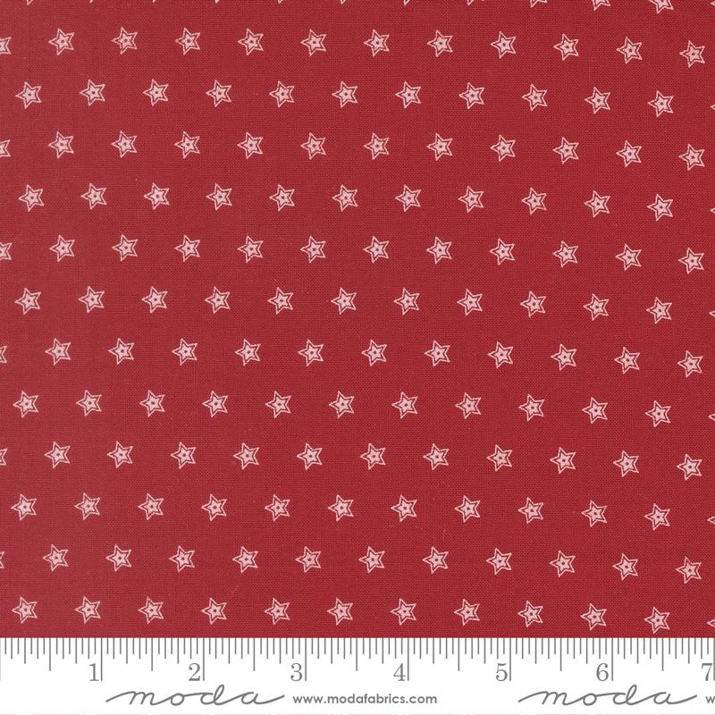 108" American Gatherings III Stars Crimson -Quilt Fabric