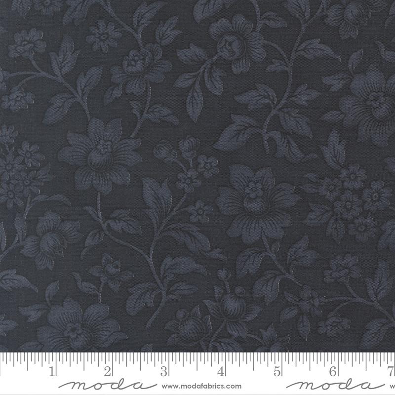 108" Ambiance Flowers Midnight - Quilt Fabric