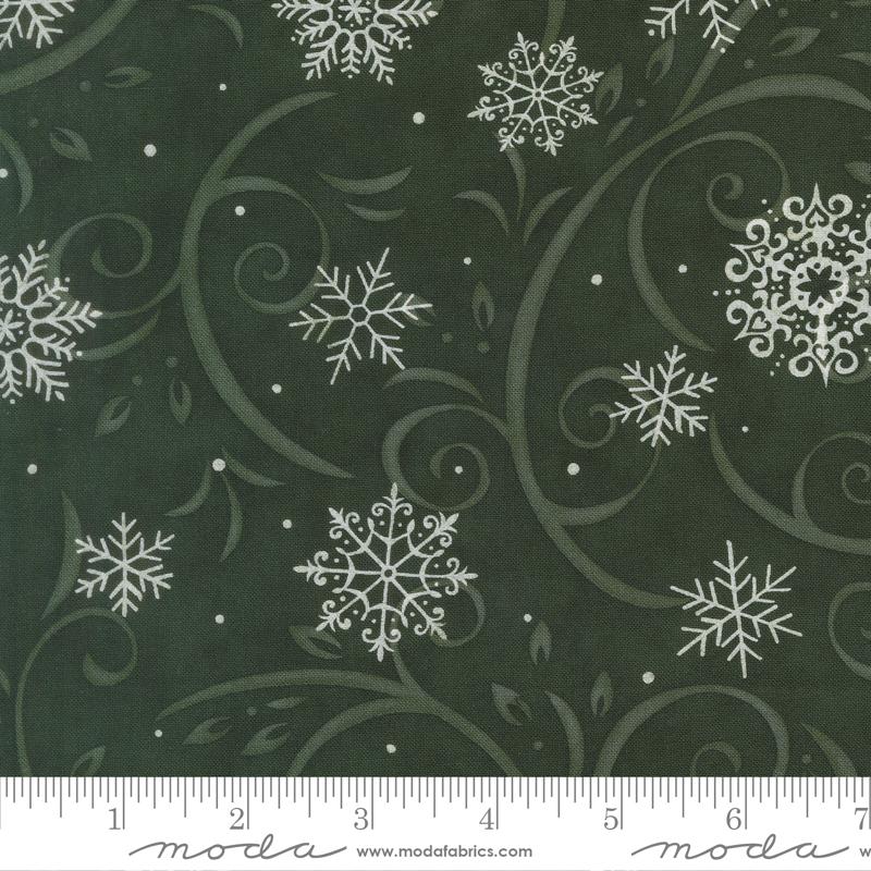 108" When Snow Falls Holly - Quilt Fabric